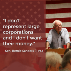Bernie Sanders doesn't want corporate money