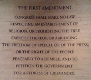 The first amendment