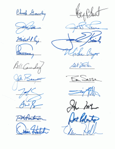 Grassley signature on letter to Iran