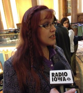 Wiccan priestess Deborah Maynard. (from radioiowa.com)