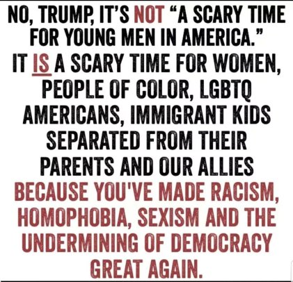 Trump makes america scary