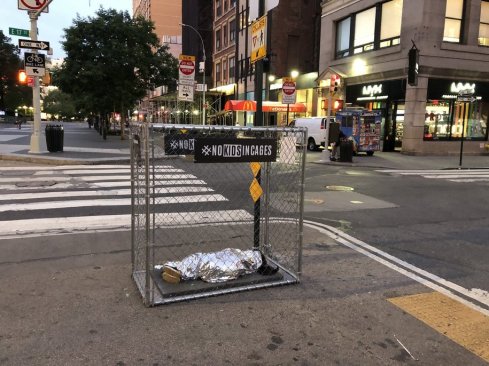 kids in cages in NYC