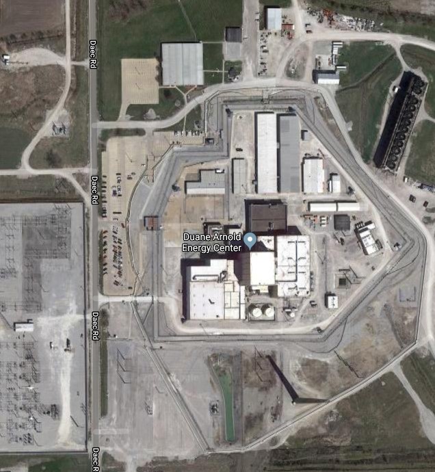 Google Maps Image of Duane Arnold Energy Center