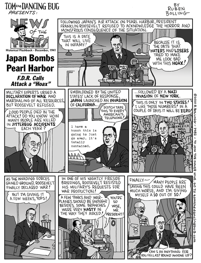 If Roosevelt acted like Trump Tom the Dancing Bug