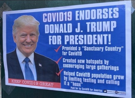 covid-19 endorses Trump