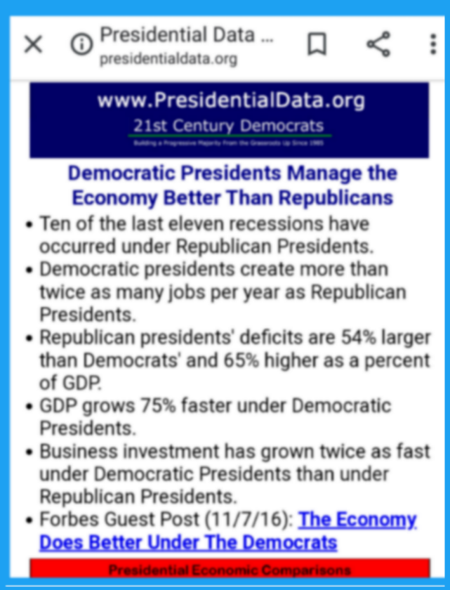 Dems create best economies DU